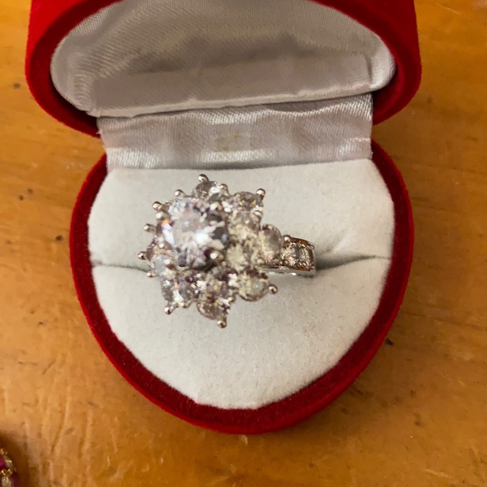 White gold filled S925 Silver ring
